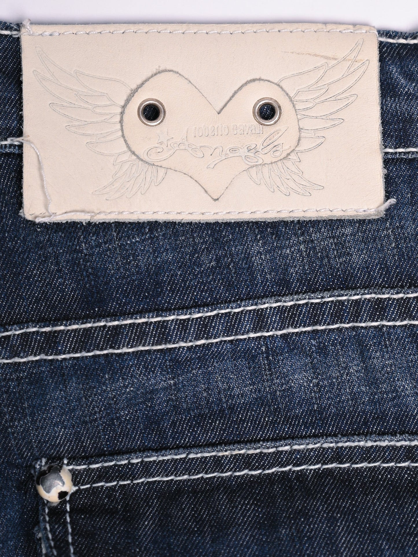 excellent roberto cavalli blue denim jeans for kids size 11