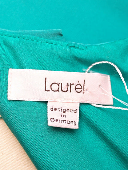 NEW Cacharel Laurel Teal Silk Dress Size S with Belt