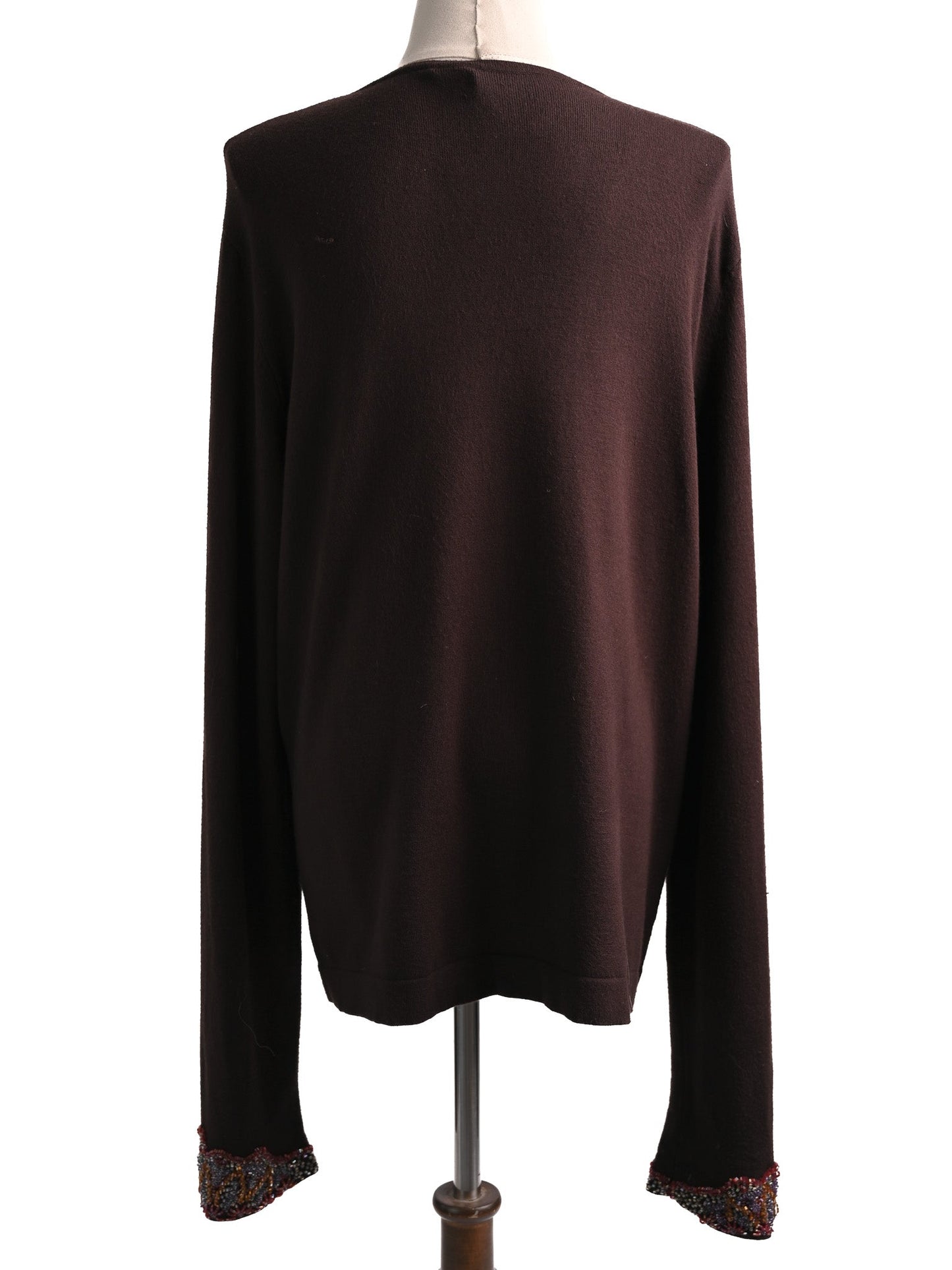 excellent ferre orange viscose cardigan with embellishments
