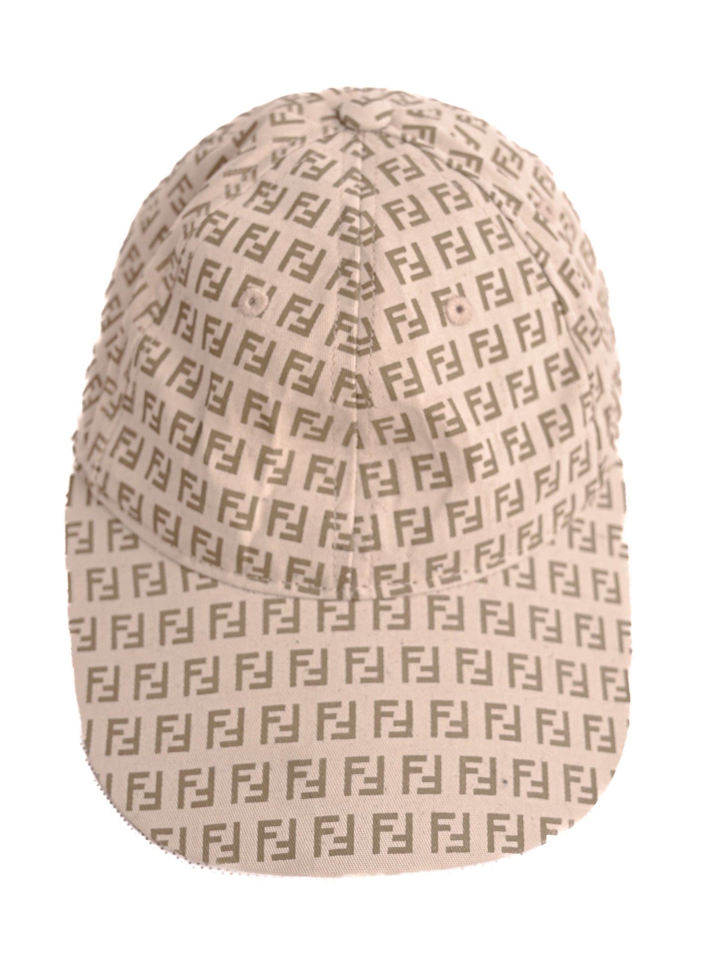 excellent fendi gray cotton baseball cap for kids with logos