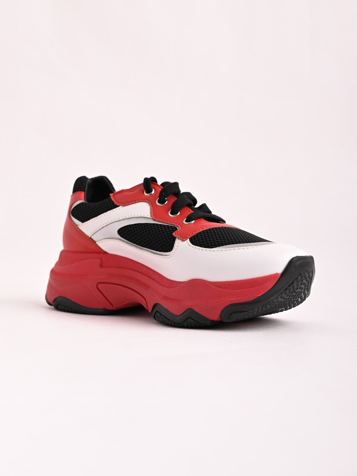 new dior kids sneakers red black white leather size 34