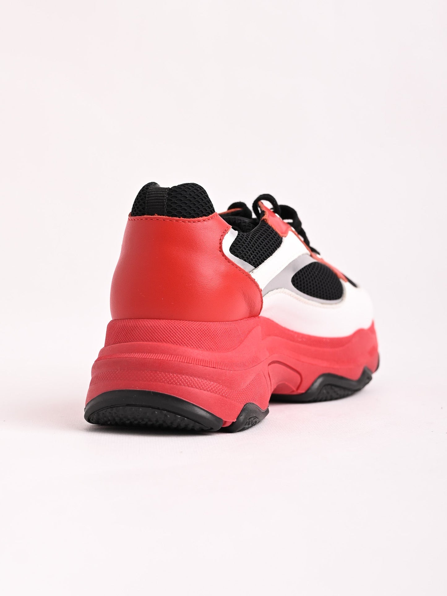 new dior kids sneakers red black white leather size 34