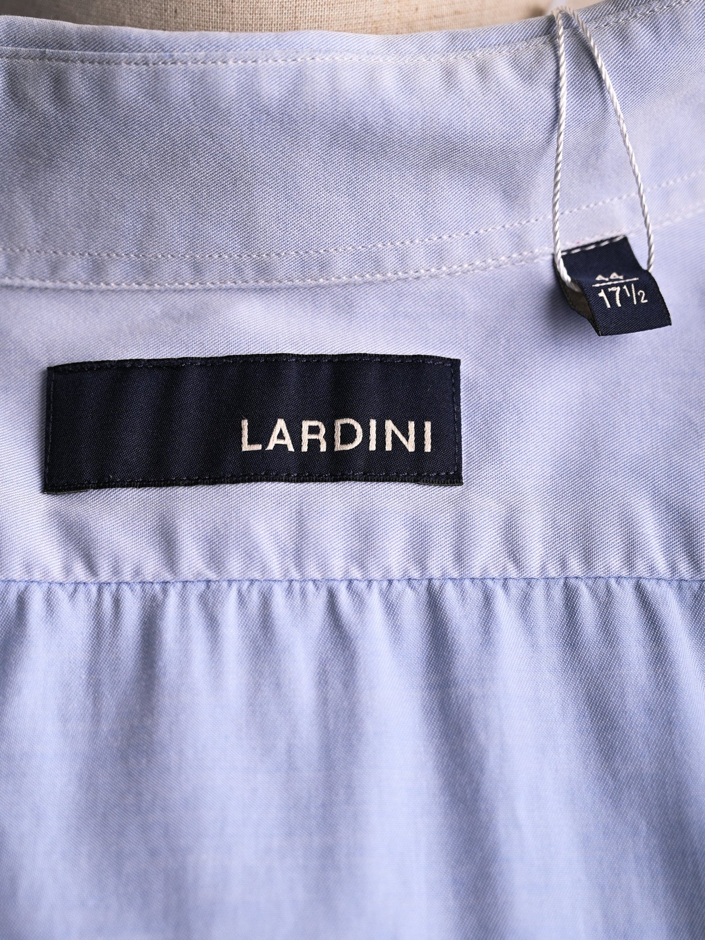 lardini perfect condition light blue cotton shirt size xl
