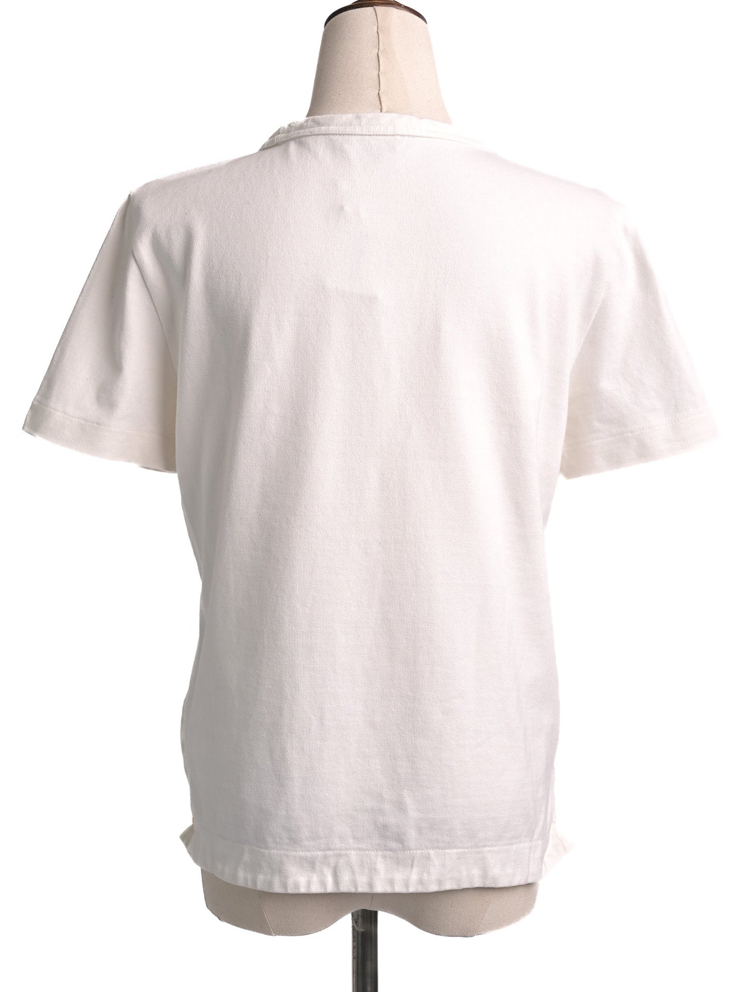 excellent tommy hilfiger white cotton t-shirt xs summer of love design