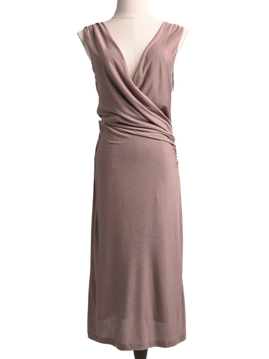 Excellent Ralph Lauren Orange Cotton Sleeveless Dress Size M