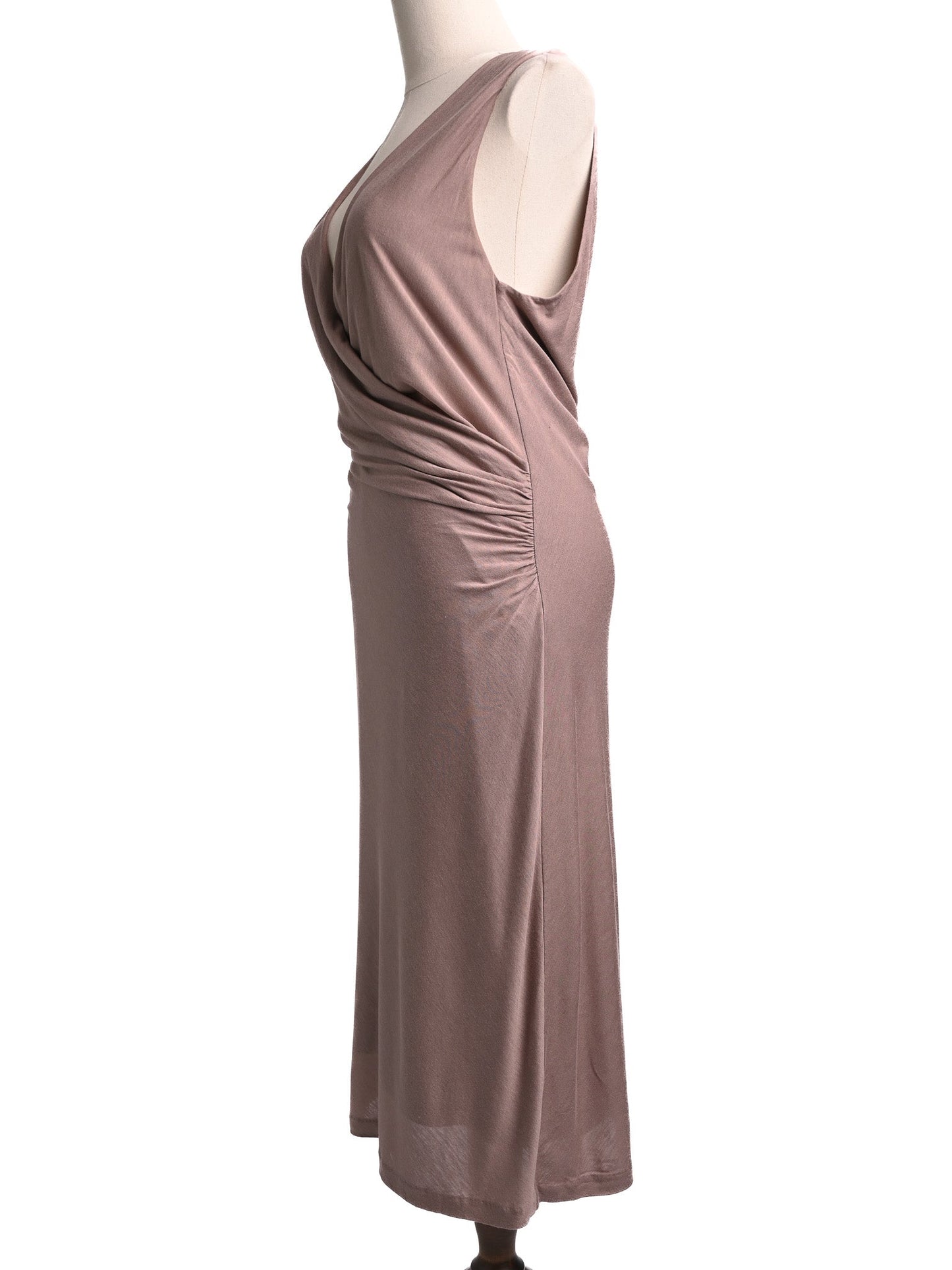 excellent ralph lauren orange cotton sleeveless dress size m