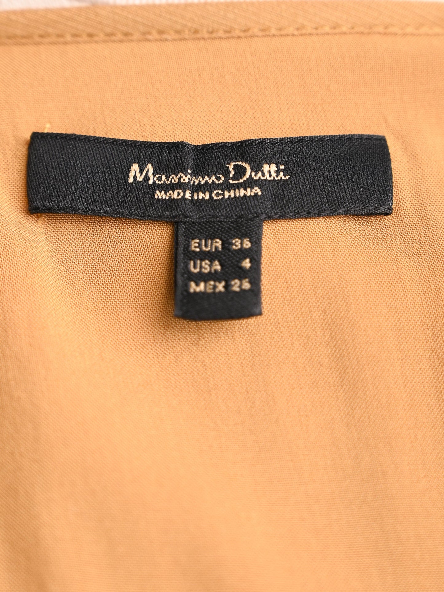 massimo dutti excellent condition orange maxi dress size s