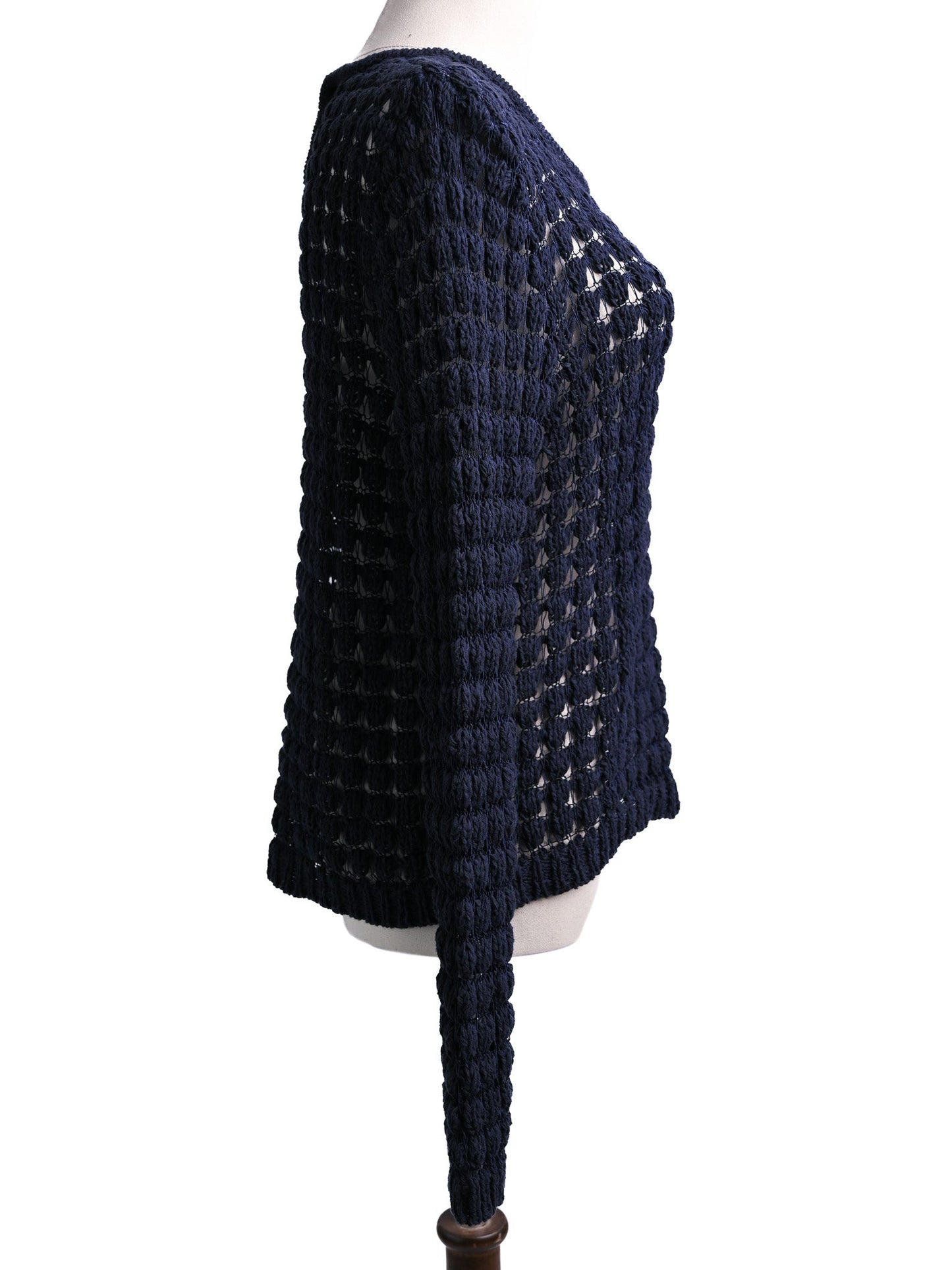 excellent armani jeans blue wool sweater size xs for women