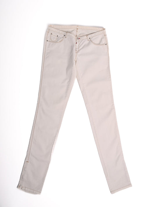 Dsquared2 Women's White Cotton Jeans Size S Excellent Condition