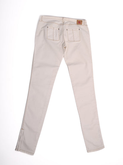 Dsquared2 Women's White Cotton Jeans Size S Excellent Condition