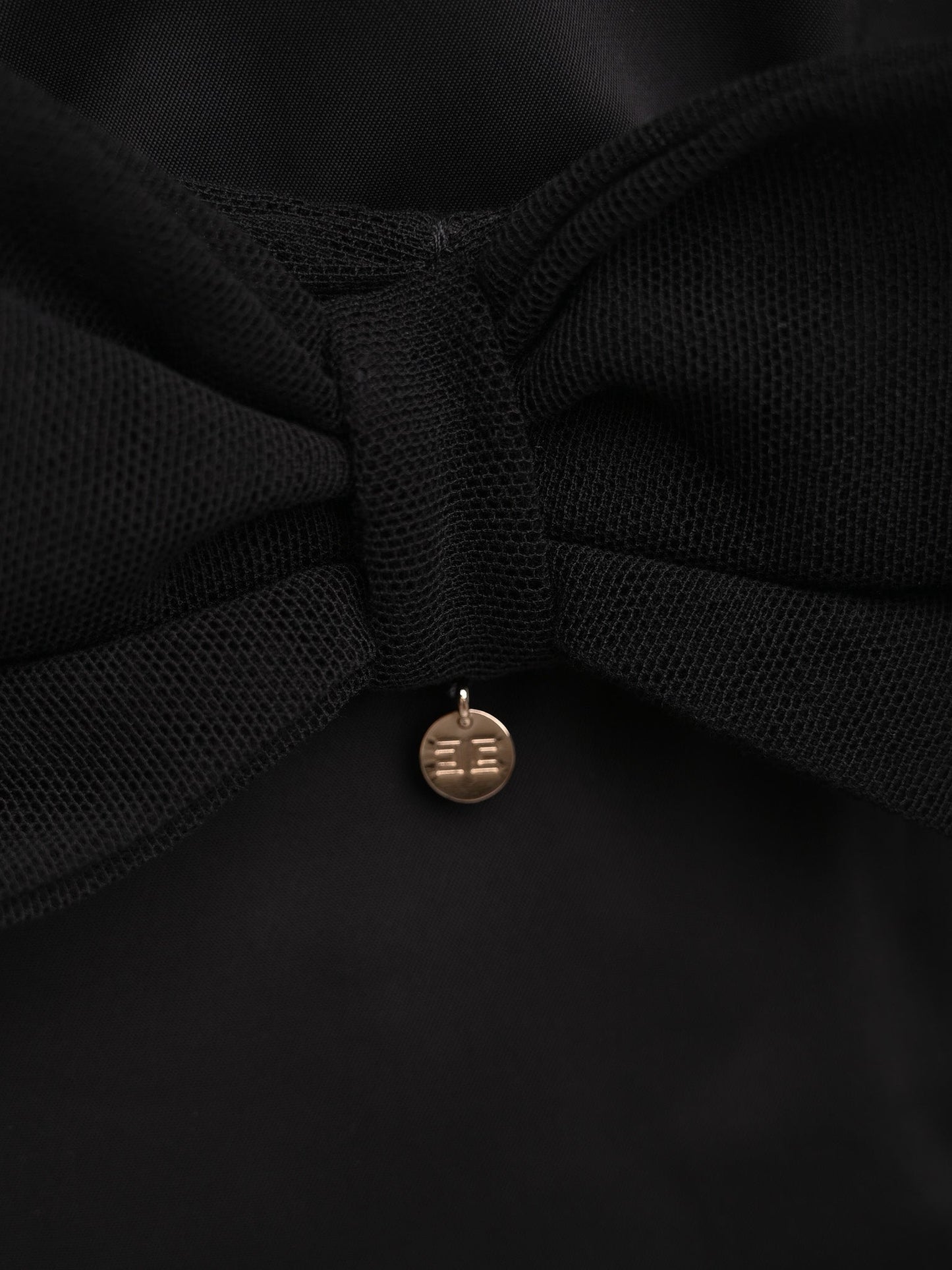 elisabetta franchi black dress size s with decorative bow