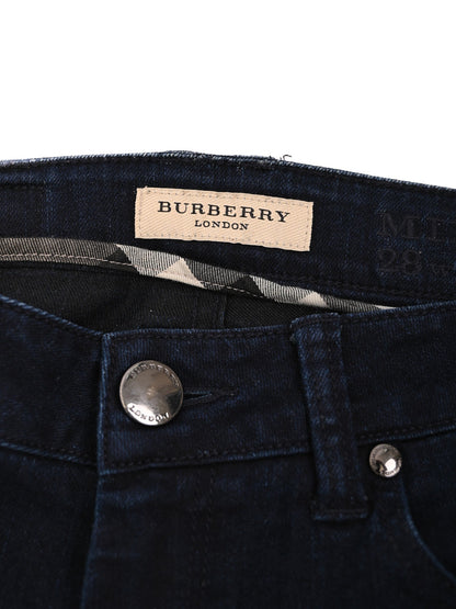 Excellent Burberry Blue Jeans Size S Women's Cotton Natural