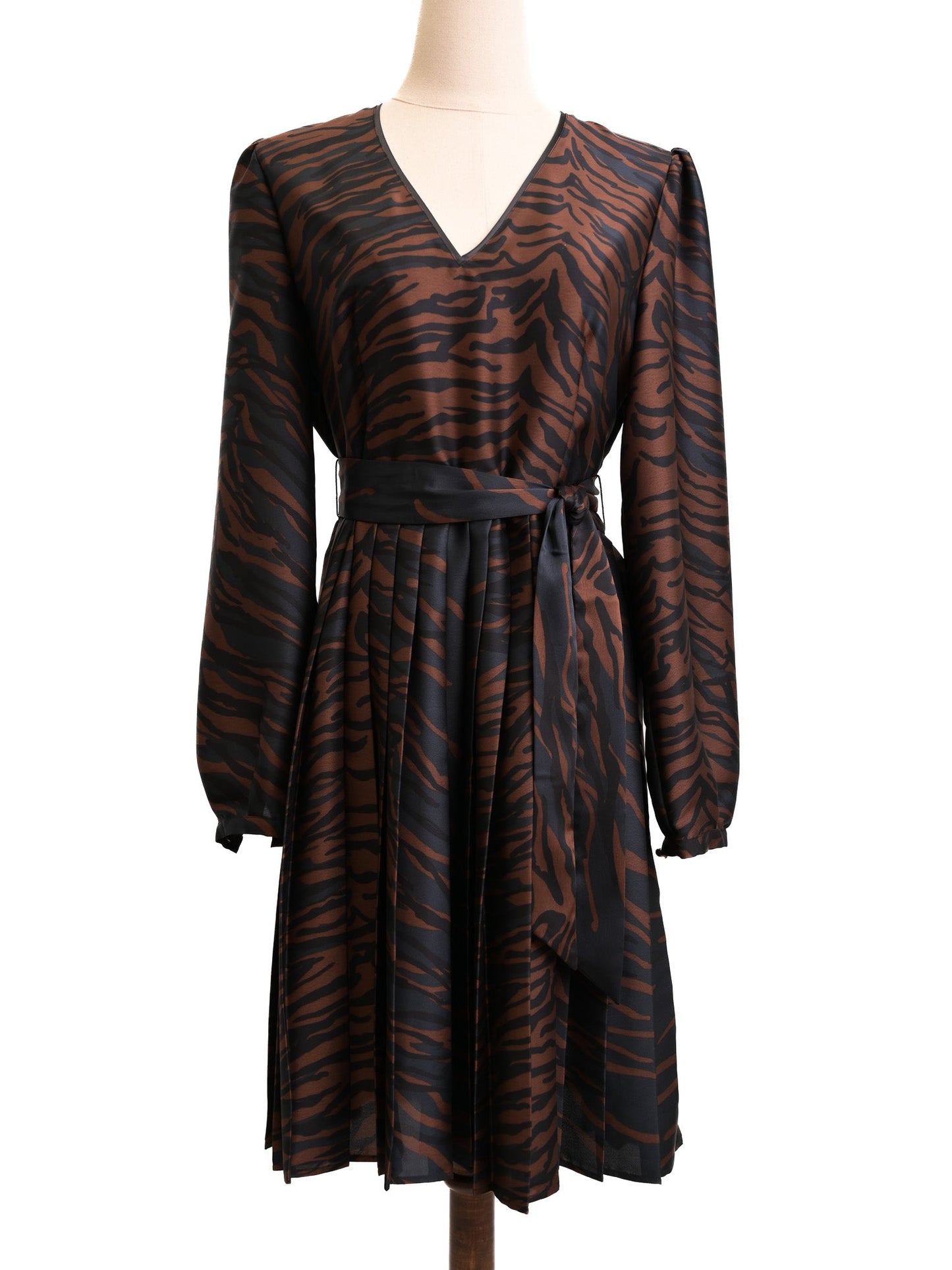 pennyblack women's excellent condition tiger stripe dress size m