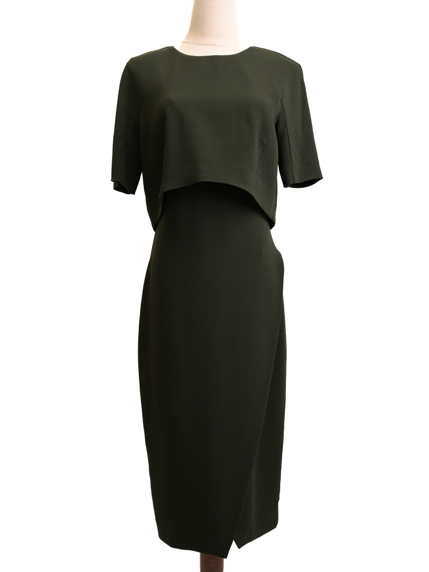 sportmax excellent condition green viscose dress size m