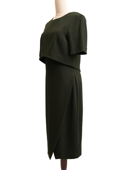 Sportmax Excellent Condition Green Viscose Dress Size M