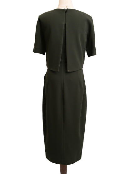 Sportmax Excellent Condition Green Viscose Dress Size M