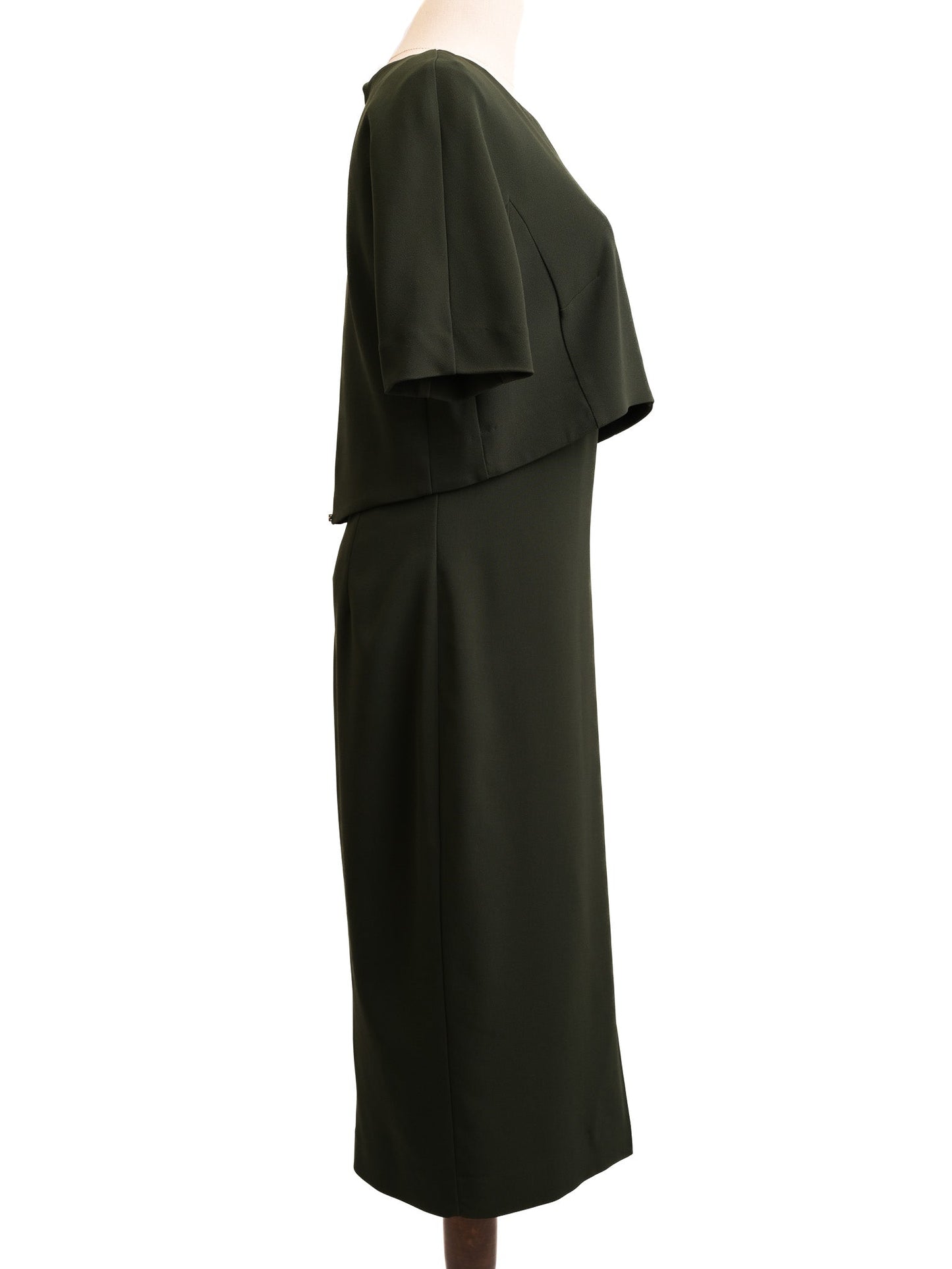 sportmax excellent condition green viscose dress size m