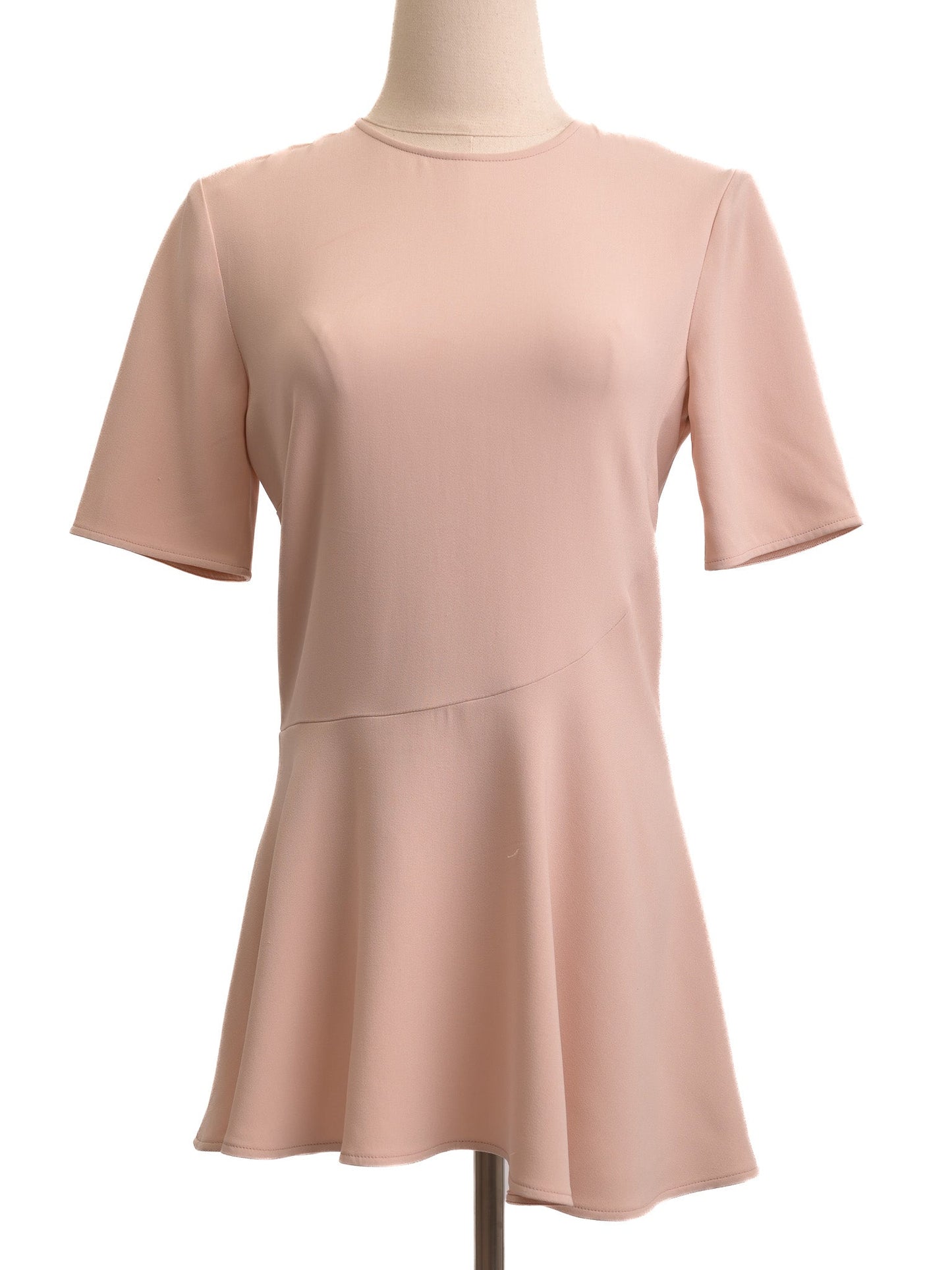 excellent stella mccartney pink peplum top size m viscose