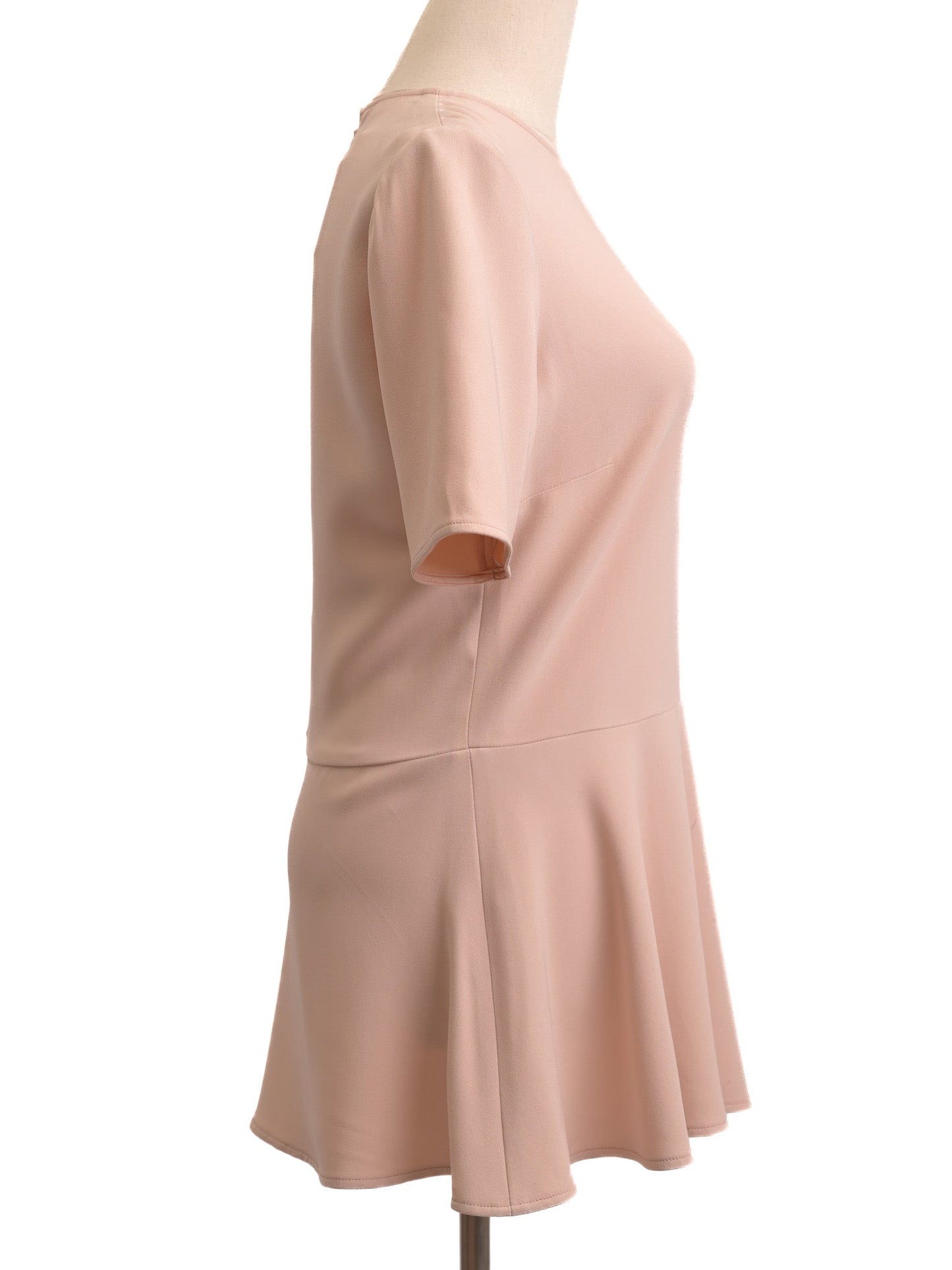 excellent stella mccartney pink peplum top size m viscose