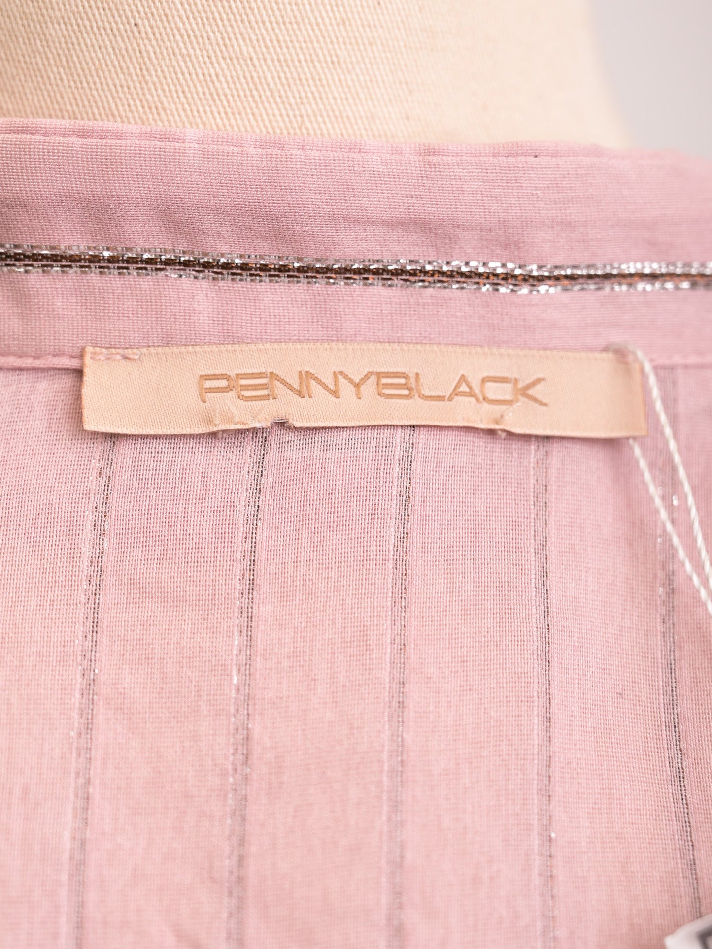 excellent pennyblack pink cotton blouse size m with stripes
