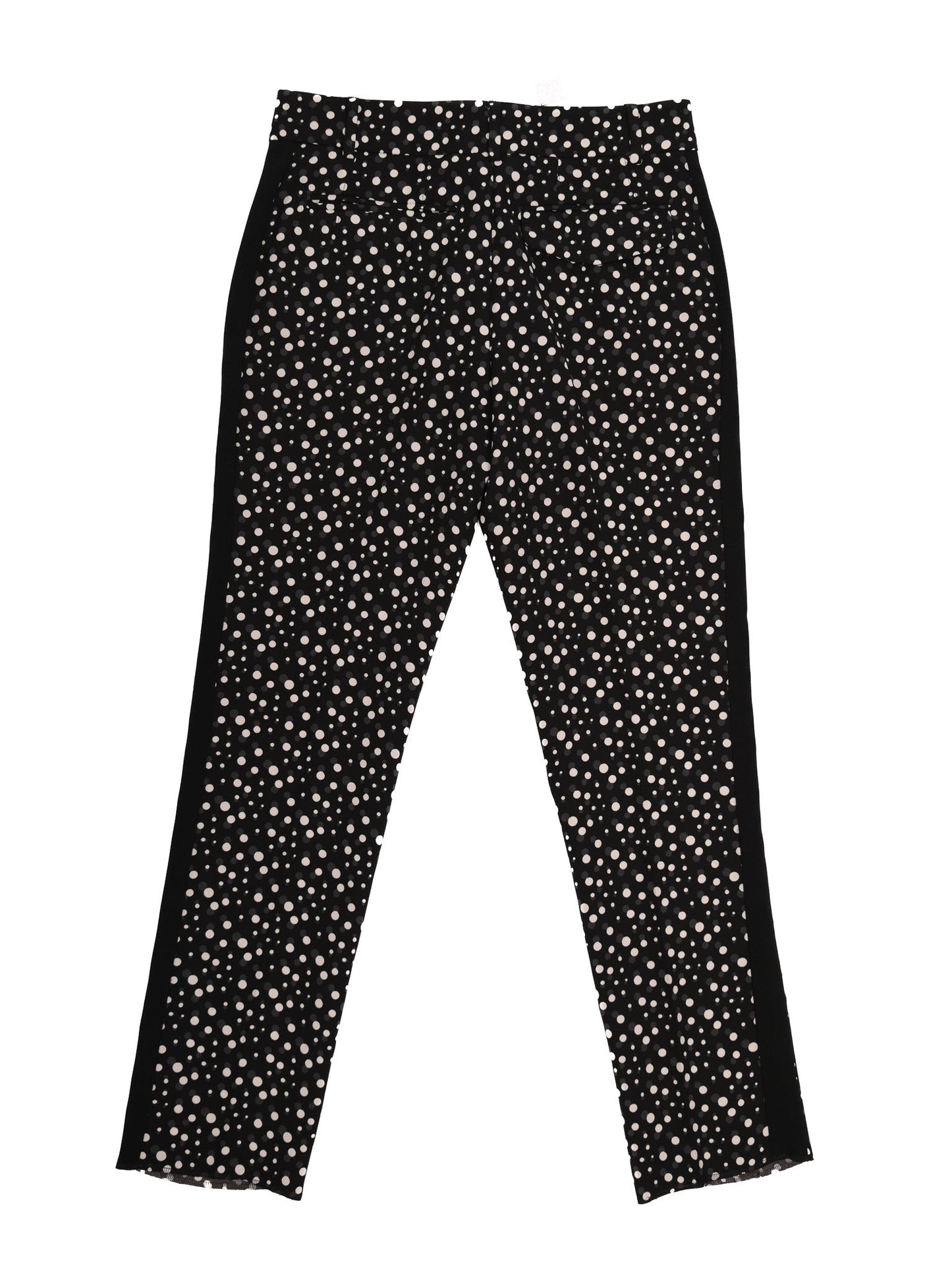 excellent sportmax women's black polka dot pants size s polyester