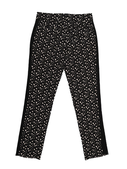 Excellent Sportmax Women's Black Polka Dot Pants Size S Polyester