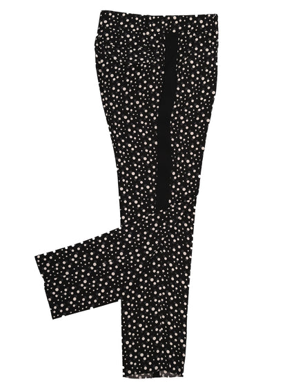 Excellent Sportmax Women's Black Polka Dot Pants Size S Polyester