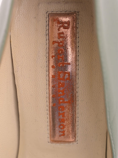 Average Rupert Sanderson Blue Leather Stiletto Shoe Size 35