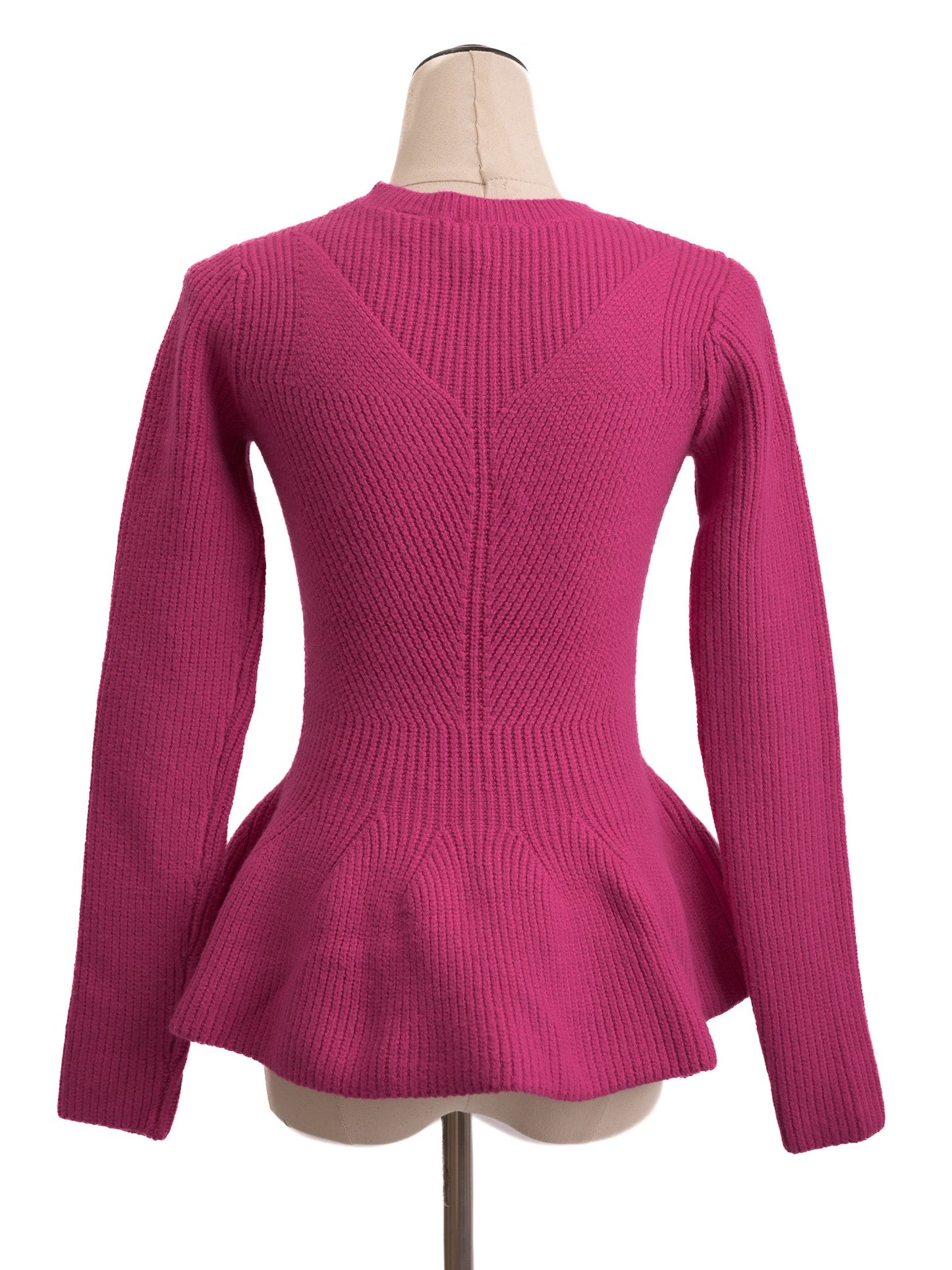 perfect ted baker pink wool peplum sweater size s