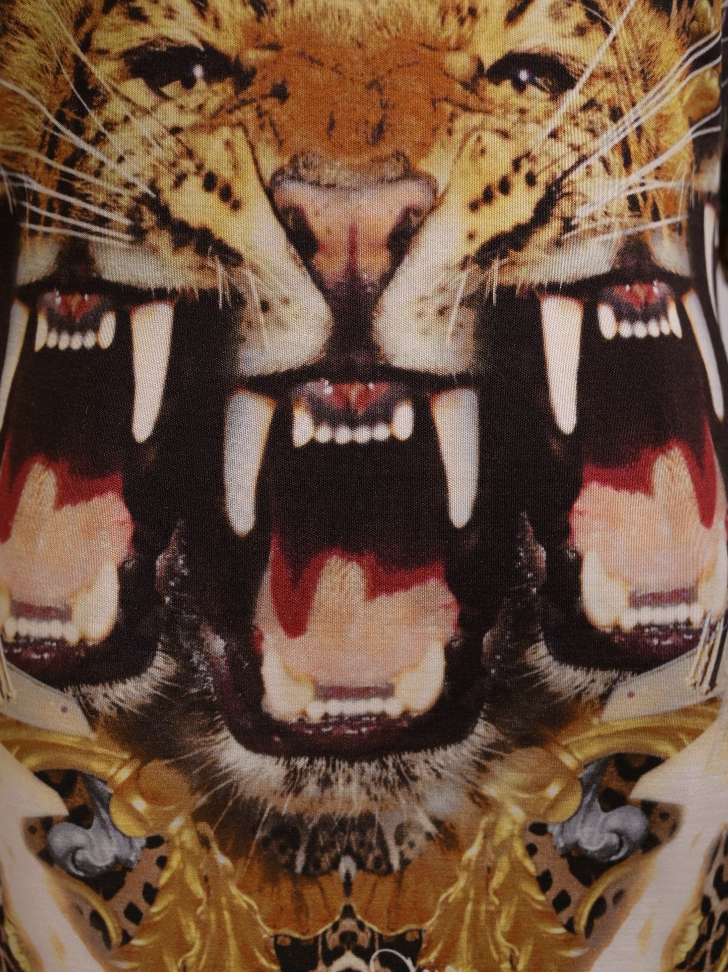 excellent phillipp plein women’s dress s combined viscose big cat print