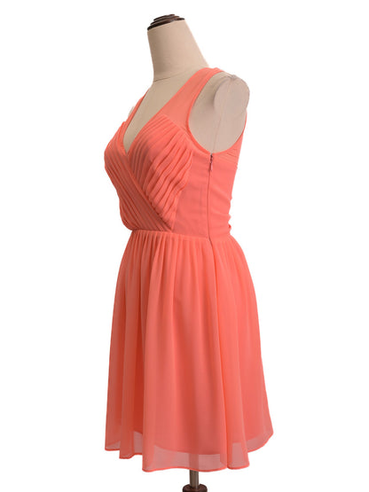 Excellent Armani Exchange Pink Silk Sleeveless Dress