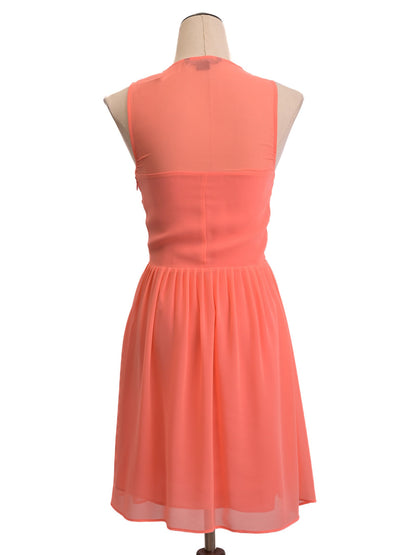 Excellent Armani Exchange Pink Silk Sleeveless Dress