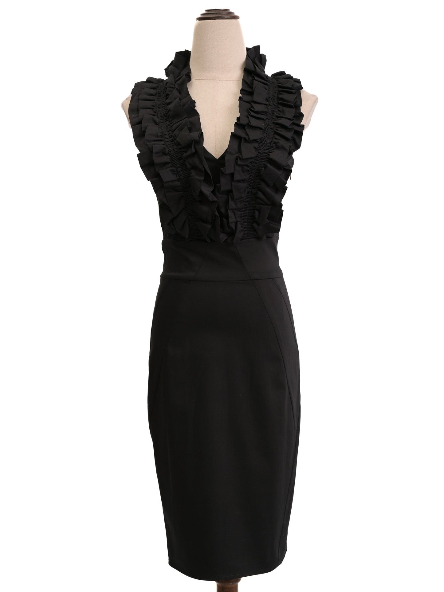ted baker black sleeveless dress size s excellent condition