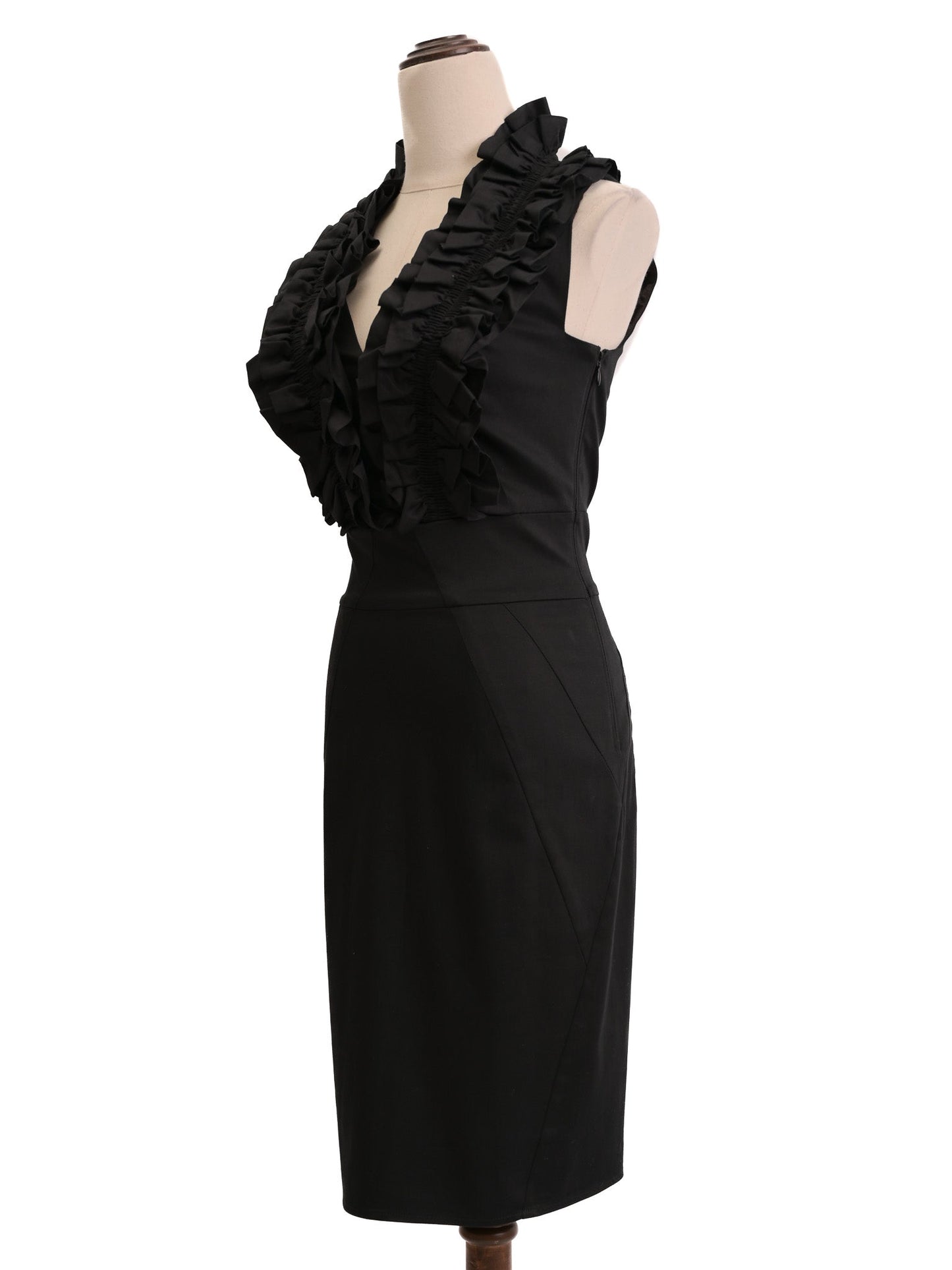 ted baker black sleeveless dress size s excellent condition