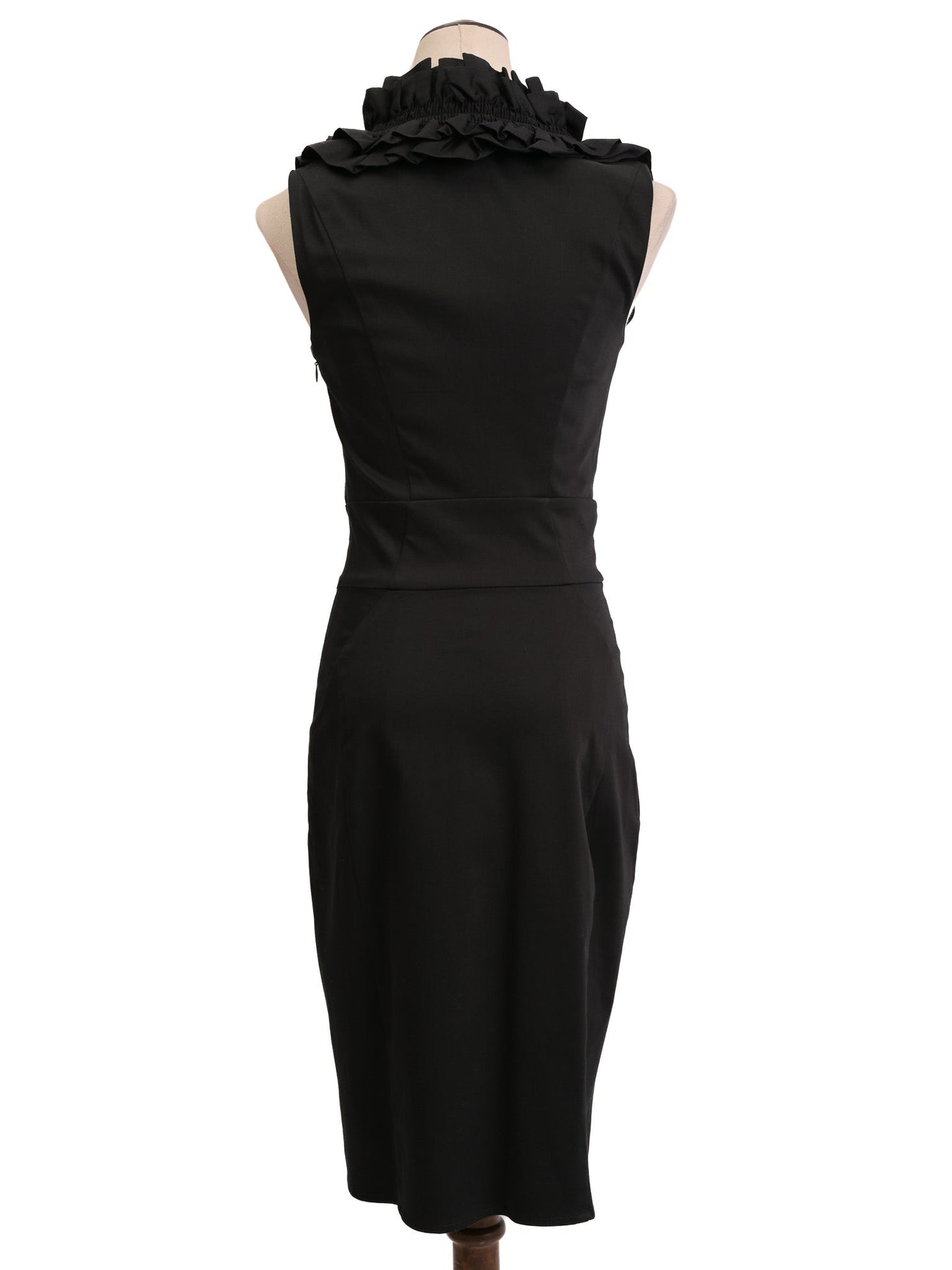 ted baker black sleeveless dress size s excellent condition