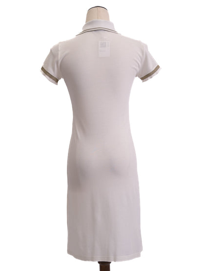 Versace Women’s White Cotton Polo Dress Size S Excellent Condition