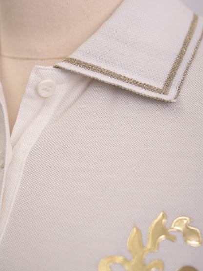 Versace Women’s White Cotton Polo Dress Size S Excellent Condition