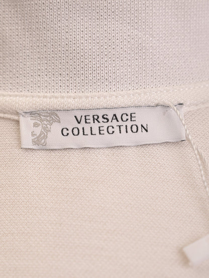 Versace Women’s White Cotton Polo Dress Size S Excellent Condition