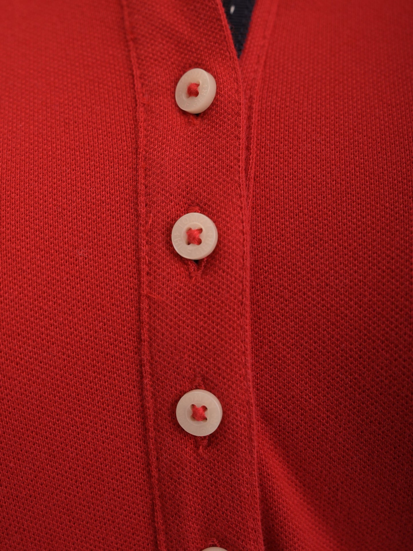 excellent tommy hilfiger red polo dress s with embroidered logo