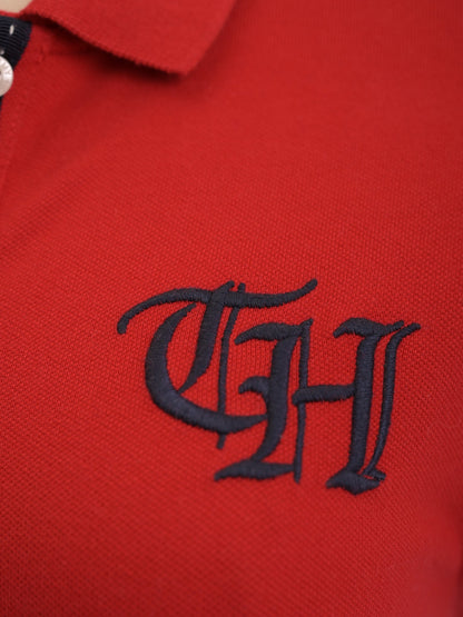 Excellent Tommy Hilfiger Red Polo Dress S with Embroidered Logo