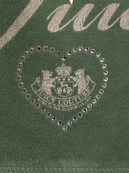 Excellent Juicy Couture Green Velour Tracksuit Size S for Women