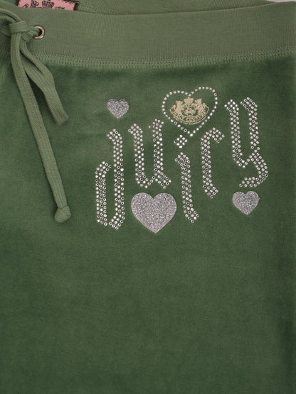 Excellent Juicy Couture Green Velour Tracksuit Size S for Women