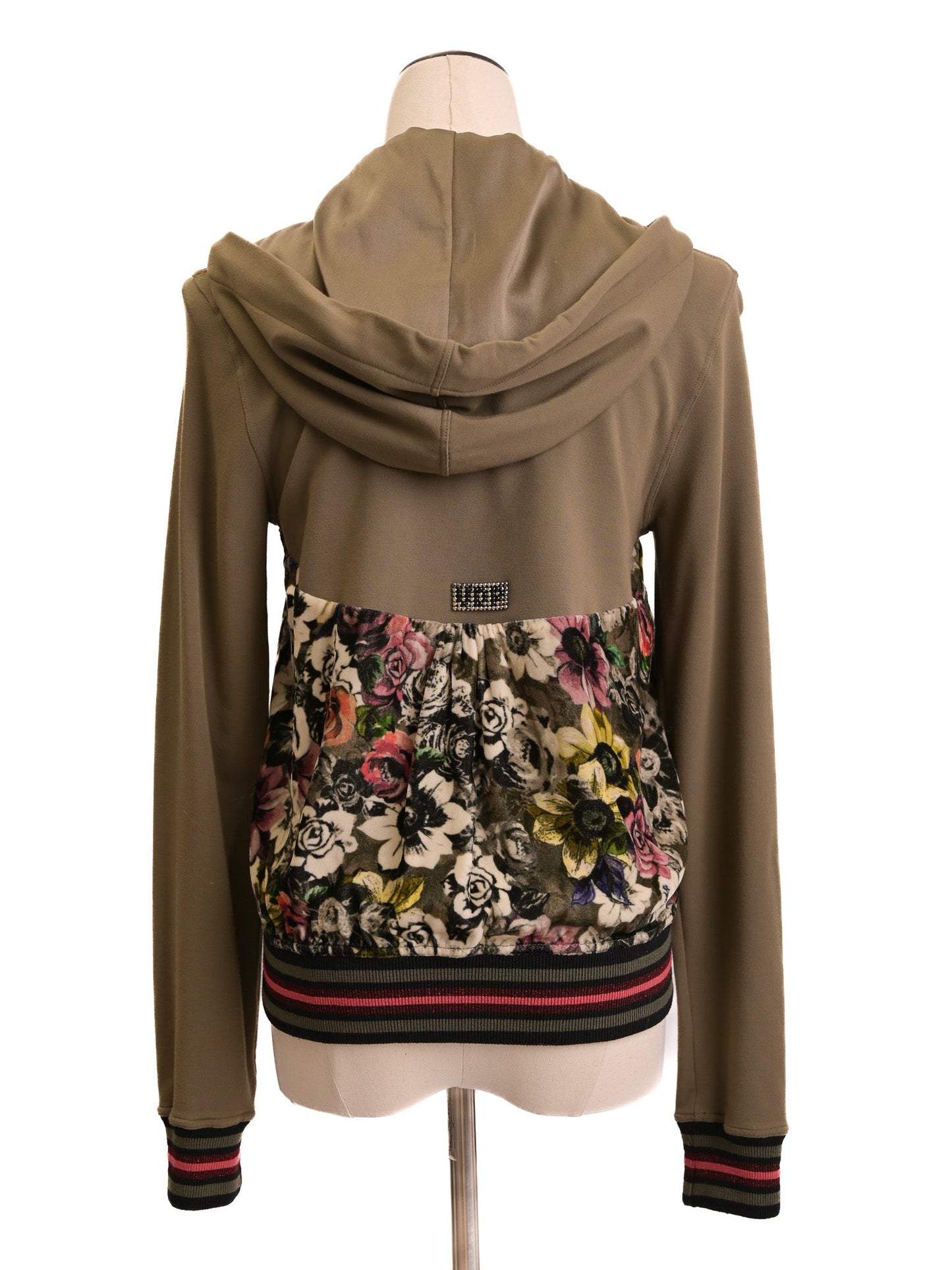 excellent vdp women’s xs floral hooded jacket & pants set combined color