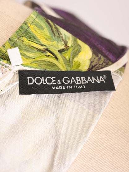 NEW Dolce Gabbana Women’s Sleeveless Dress Size S Eggplant Green