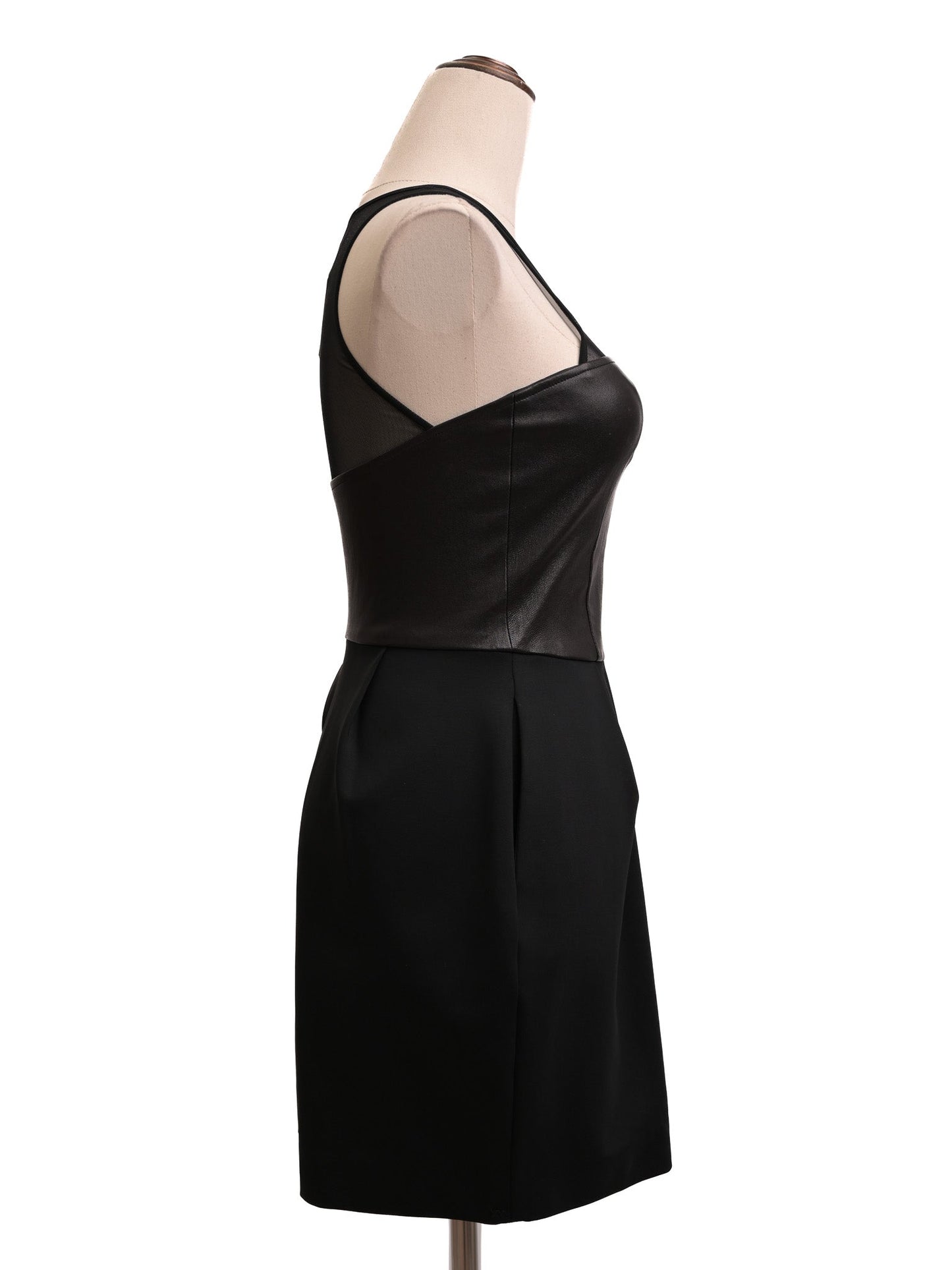 excellent elizabeth and james black sleeveless dress size xs