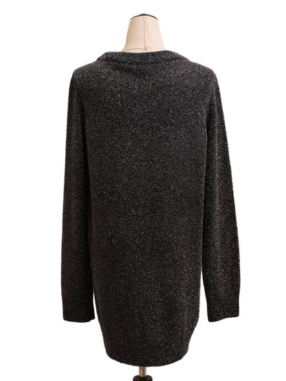 NEW Maje Purple Nylon Sweater Long Sleeve Size M