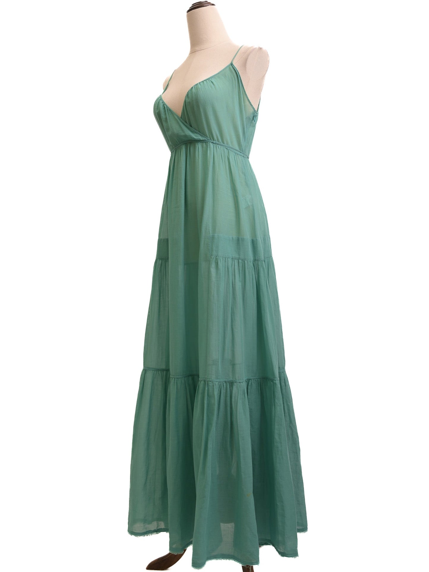 excellent antonio marras blue maxi dress size m cotton sleeveless