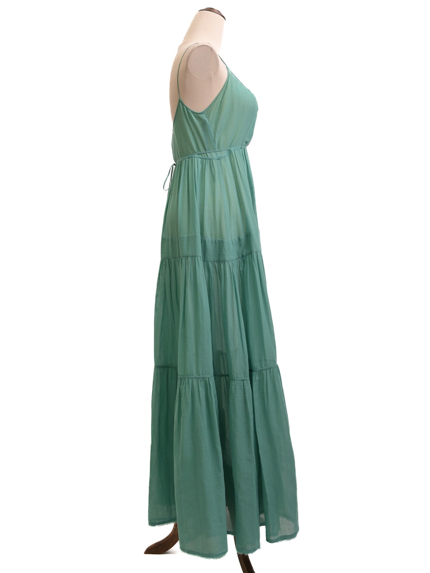 excellent antonio marras blue maxi dress size m cotton sleeveless