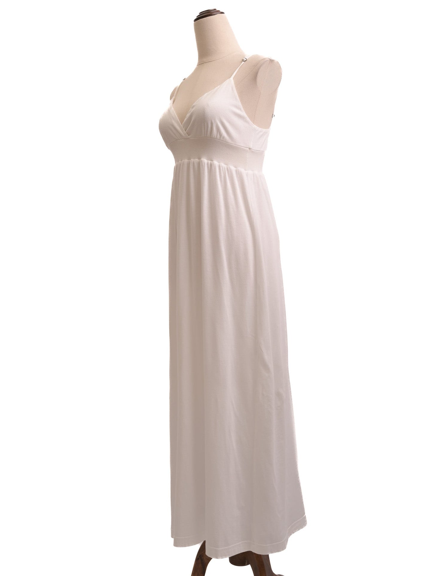 excellent standard james perse white cotton sleeveless dress size s