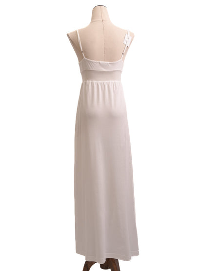 Excellent Standard James Perse White Cotton Sleeveless Dress Size S